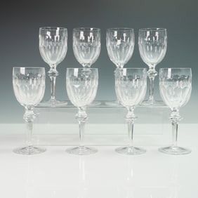 8pc Waterford Crystal Claret Wine Glasses, Curraghmore