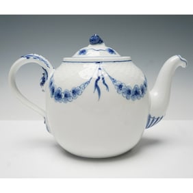 Bing & Grondahl Empire Blue and White Teapot