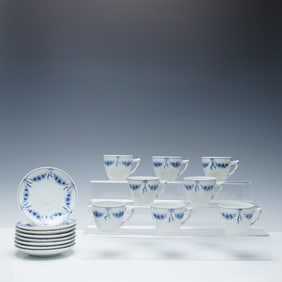 16pc Bing and Grondahl Coffee Cups and Saucers. Empire