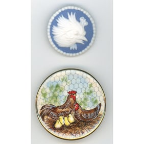 A small card of division three studio artist buttons