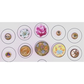 A partial card of division 1 & 3 Japanese ceramics