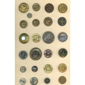 A card of division one metal picture Buttons
