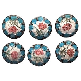 A set of division one enamel buttons