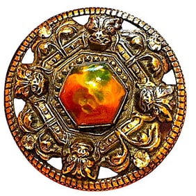 A division one Gay Ninety jewel button