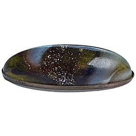 A division one intermixed glass button