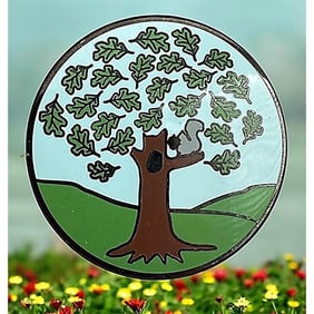A division three pictorial enamel button
