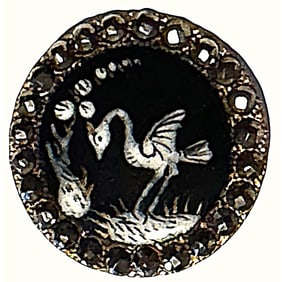 A division one pictorial enamel button