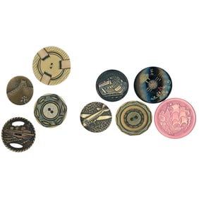 A small selection of division 3 Celluloid buttons