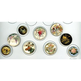 A partial card of division 1 & 3 Japanese ceramics