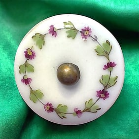 A division one porcelain pictorial button