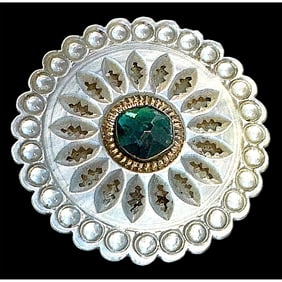 A division one jeweled shell button
