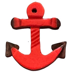 A division three Bakelite pictorial button