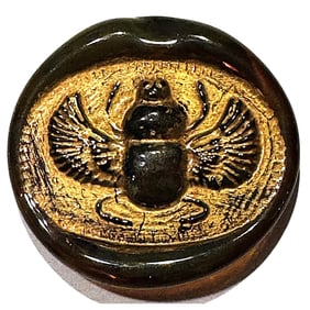 A division three pictorial glass button