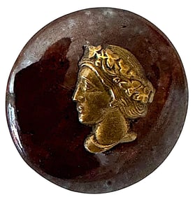 A scarce division one pottery button