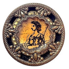 A very unusual division one enamel button