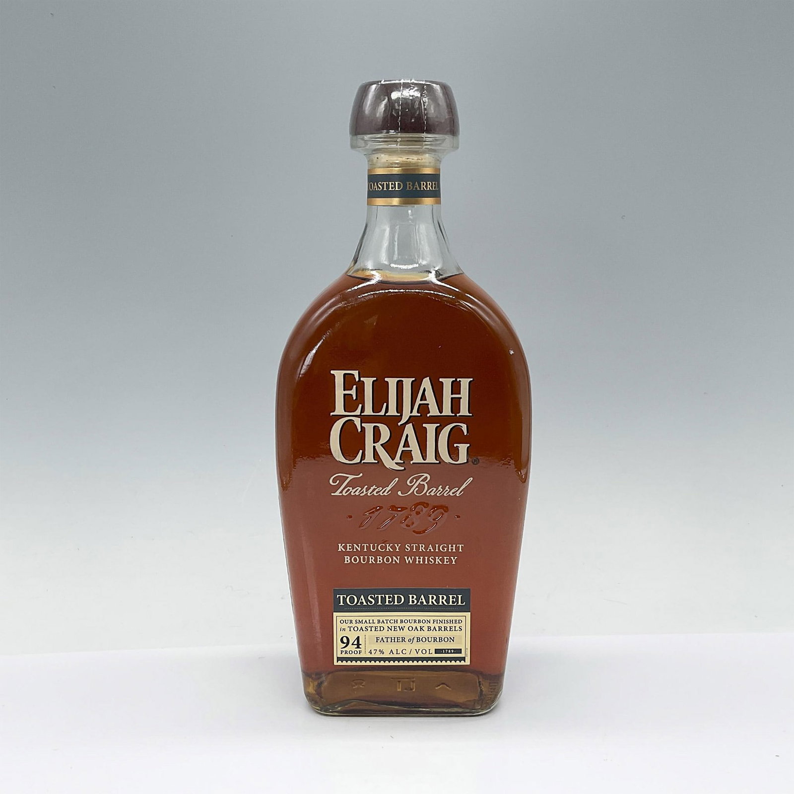 Elijah Craig Toasted Barrel Bourbon Whiskey 94 Proof: Elijah Craig discovered greatness in 1789 by charring oak barrels for Bourbon. Toasted Barrel honors his spirit with a unique process: charred and toasted. This expression finishes our Small Batch in 