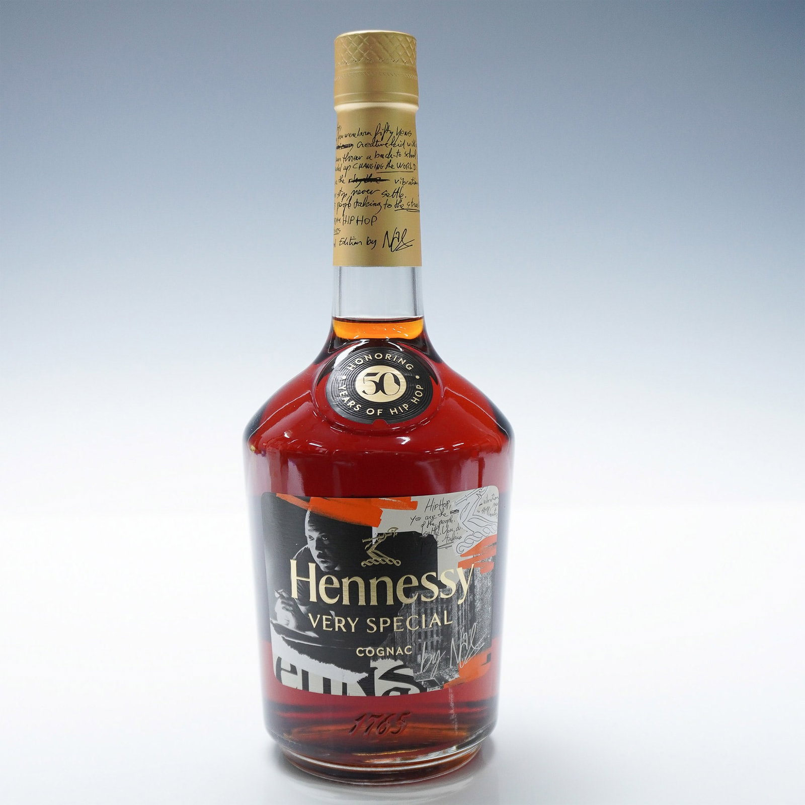 Hennessy Very Special 50 Years of Hip-Hop Limited Edition Cognac by Nas: A limited edition release of Hennessy Very Special Cognac, commemorating 50 years of hip-hop in collaboration with legendary rapper Nas. This collectible bottle features a striking design incorporatin