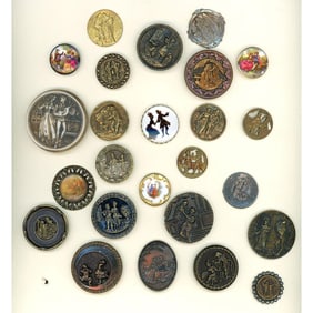 A full card of division 1 & 3 couple buttons