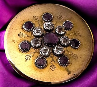 A Very RARE division 1 jeweled copper button