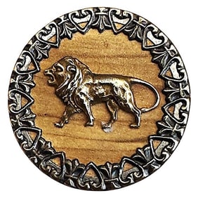 A division one pictorial animal button