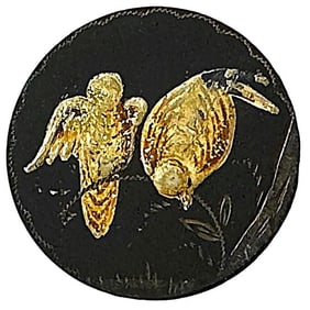 An unusual division one pictorial button