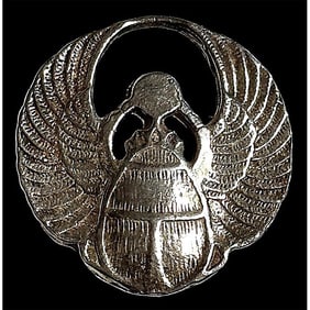 A division three silver pictorial button