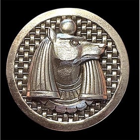 A division 3 early French white metal pictorial button