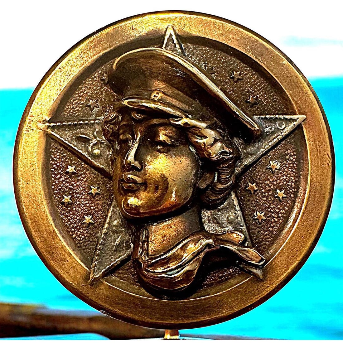 A division one pictorial brass button (1 of 3)