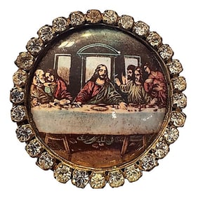 A division three Motiwala pictorial enamel button