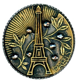 A Rare division one pictorial steel cup button