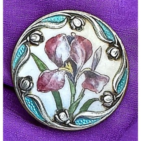 A beautiful Division one pictorial enamel button