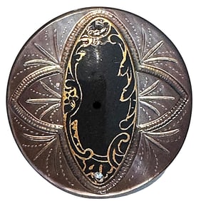 A division one pearl and enamel button