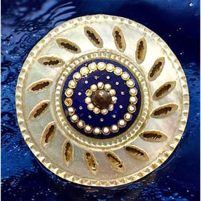 A Division one Pearl and Enamel button