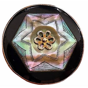 A division one three material inlay button