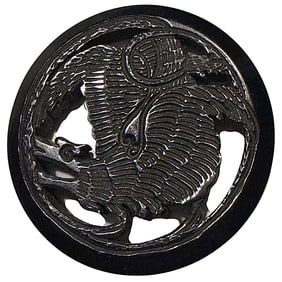 A division one pictorial Casein button