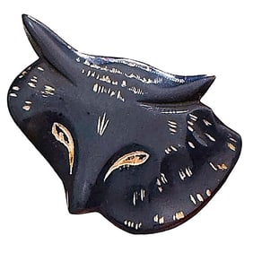 A division three pictorial Bakelite button