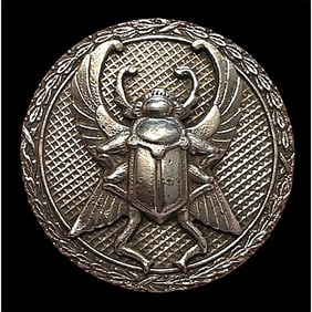 A division 3 early French white metal pictorial button