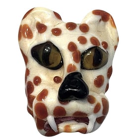 A division three studio artist glass button