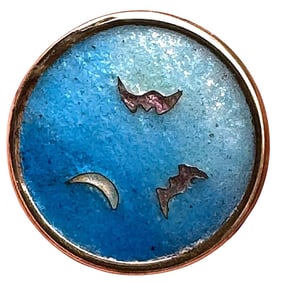 A division one Japanese enamel pictorial button