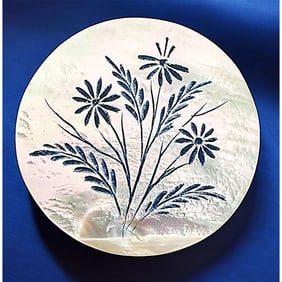 A division one hard to find engraved pearl button