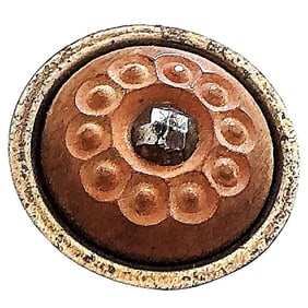 A scarce division one steel cup button