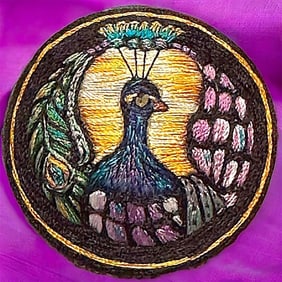 A division three studio artist pictorial button