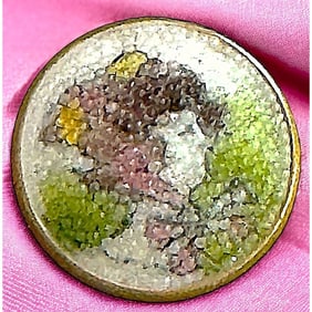 A scarce division one pictorial glass button