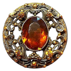 A beautiful division one Gay 90 glass in metal button