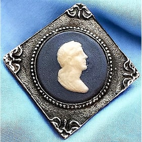 A division one Wedgwood pictorial button