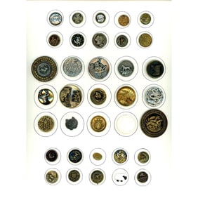 A card of division one and three animal buttons