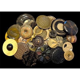 A bag lot of assorted buttons