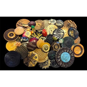 A bag lot of assorted buttons