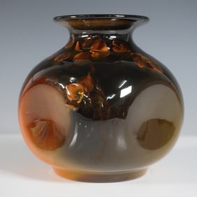 Rookwood Ceramic Bulbous Vase Signed Mary Perkins