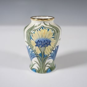 Moorcroft Enamel by Amanda Rose Cornflower Vase
